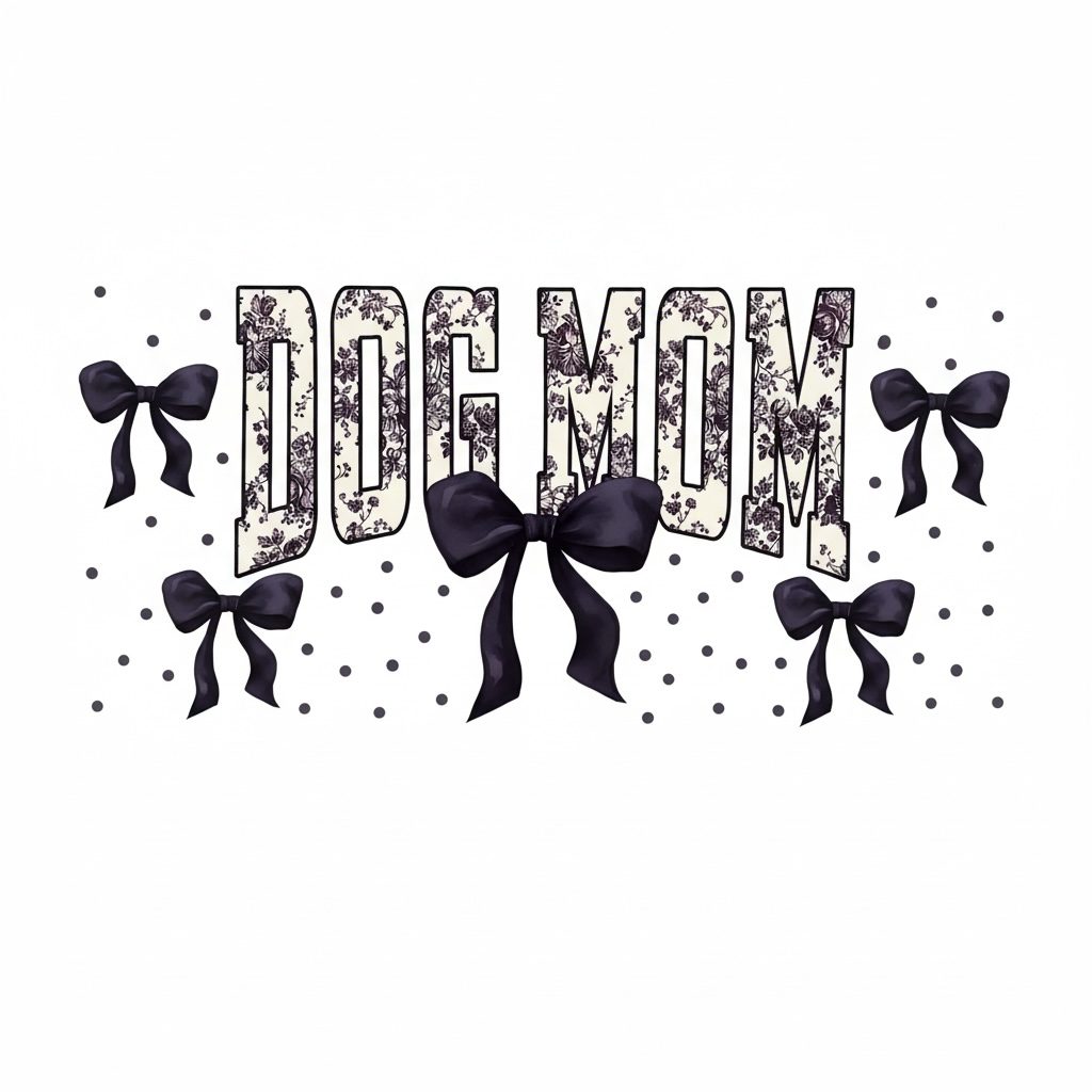 65-Dog Mom Bow