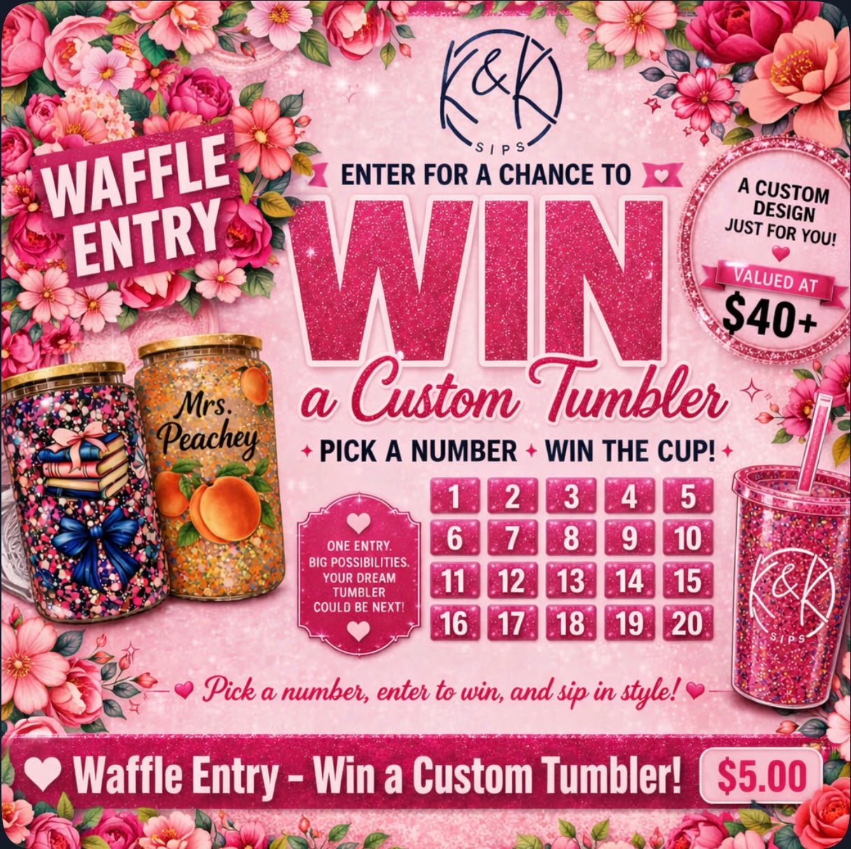 Waffle Entry – Win a Custom Snowglobe